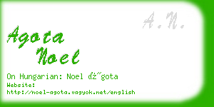 agota noel business card